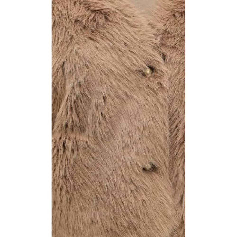 Size 14 Heavyweight Faux Fur Jacket with Welt Pockets